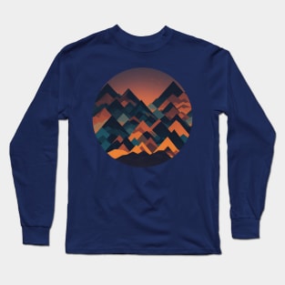 Abstract and geometric landscape Long Sleeve T-Shirt